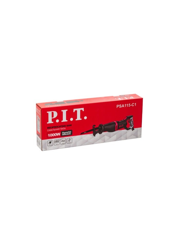 .P.I.T. منشار ترددى كهرباء (20) مم خشب (115) مم معدن (8) مم  (1000) وات /PSA115-C1  - Image 2