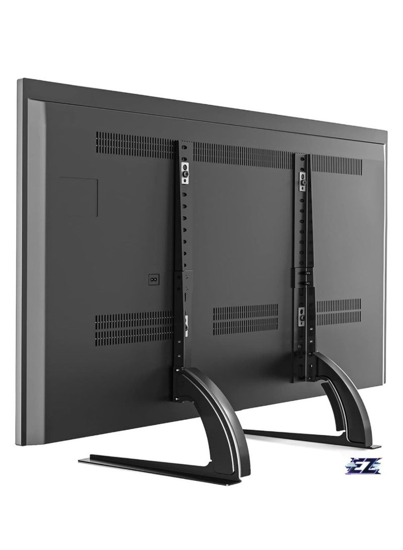 إلترازون حامل تلفاز، حامل تلفاز عالمي للطاولات لشاشات بلازما LCD LED من 22 إلى 65 بوصة، أرجل التلفاز، يتحمل حتى 88 رطل، أقصى VESA 800 × 500 مم، قاعدة تلفاز قابلة للتعديل في الارتفاع، حامل تلفاز - Image 1