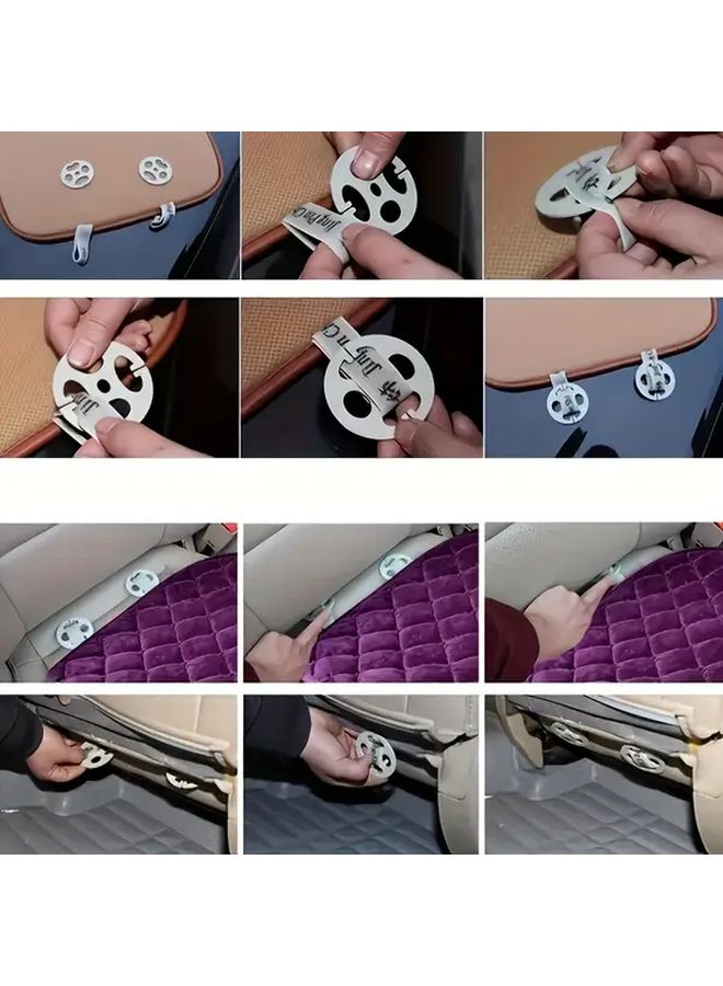 Grey Car Seat Cushion with Memory Foam and Anti Skid Base - Image 1