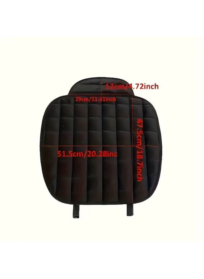 Grey Car Seat Cushion with Memory Foam and Anti Skid Base - Image 4