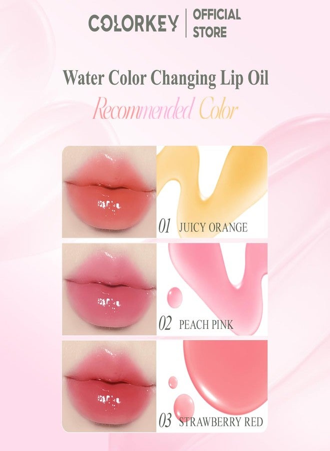 COLORKEY Water Color Changing Lip Oil, Transformative Lip Tint, Hydrating & Plumping, Long-Lasting, Non-Sticky, Water-Resistant, Enriched with Essential Oils (03) - Image 3