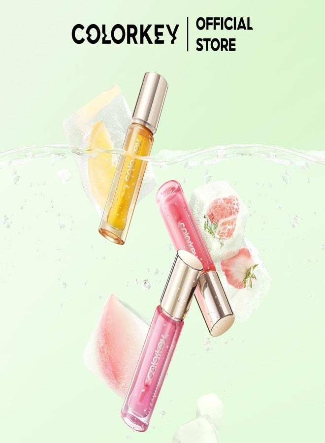 COLORKEY Water Color Changing Lip Oil, Transformative Lip Tint, Hydrating & Plumping, Long-Lasting, Non-Sticky, Water-Resistant, Enriched with Essential Oils (03) - Image 2