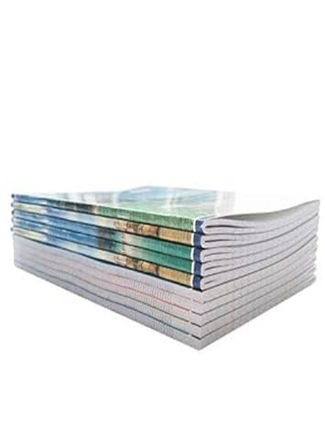 دفتر ملاحظات NS Bright، 200 صفحة، مقاس A4 - مسطر بخط واحد (29 × 21 سم) | دفاتر مسطرة للكتابة | دفتر تسجيل للطلاب | مجموعة من 6 دفاتر مع 5 أقلام حبر جاف مجانية - Image 3