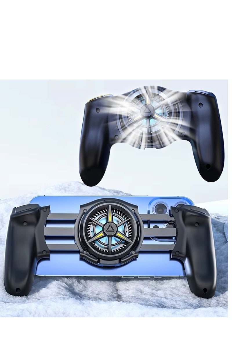 دراع تحكم  ببجي للألعاب ومبرد ألعاب ببجي احترافي - مروحة تبريد فائقة بتقنية ICE المدمجة | تصميم مريح وهادئ يمنع السخونة الزائدة | مقبض ألعاب عالمي لجميع الهواتف الذكية لأداء لعب بلا تأخير. - Image 1