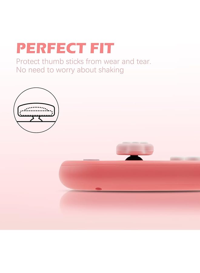 ECVV 4Pcs Cat Paw Thumb Grip Caps Soft Silicone Joystick Cover For Joy Con Controller Cute Cat Paw Shape Replacement Thumb Grip Covers Compatible With Nintendo Switch & Switch Lite - Image 3