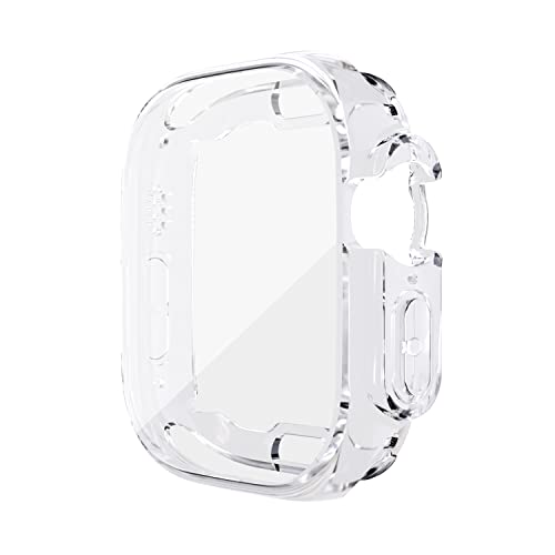 Yrzper Compatible with Apple Watch Ultra 2 /Apple Watch Ultra 49mm Screen Protector Case Soft Soft Plated TPU All Around Scratch-Proof Screen Cover Shockproof case for Apple Watch Ultra 49mm (3 Clear) - Image 3