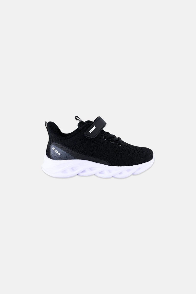 RBX Kids Boy Velcro Training Shoes, Black - Image 3
