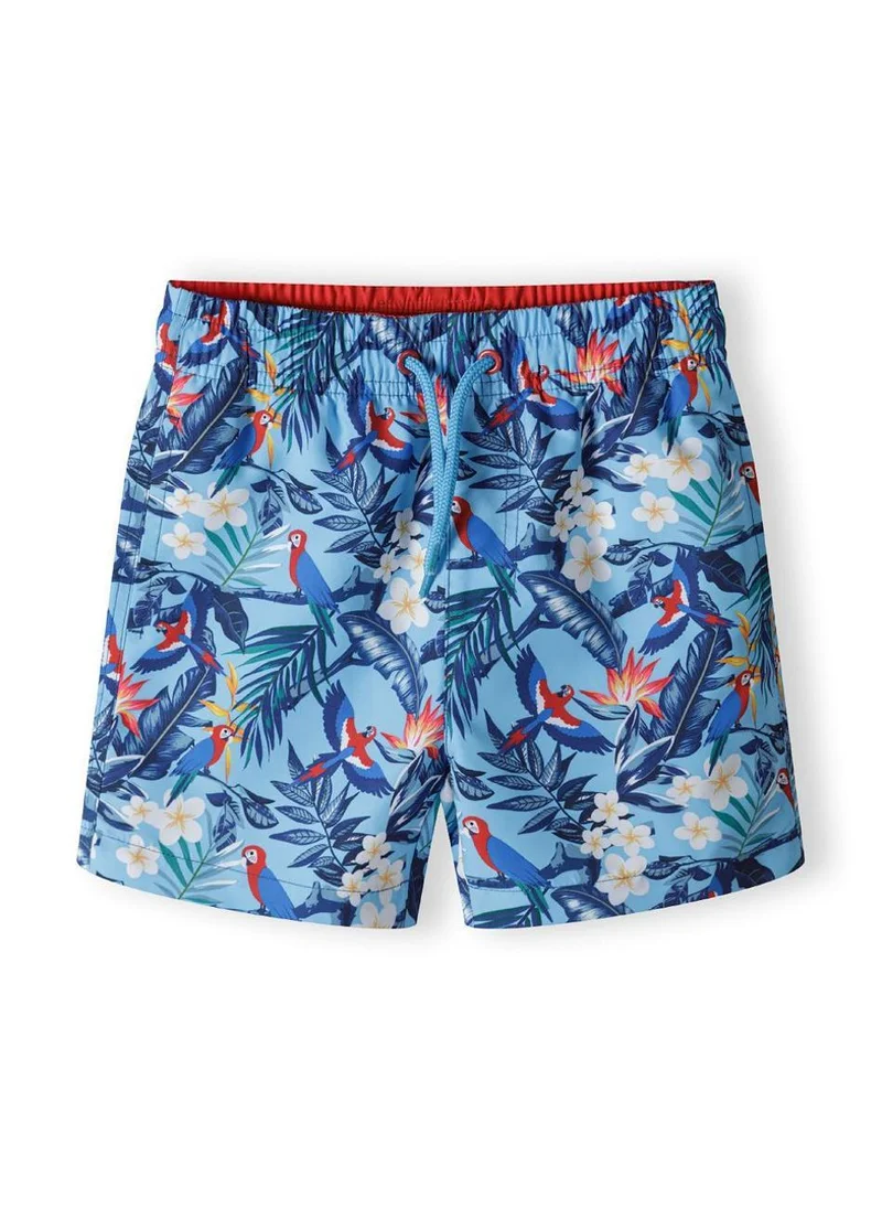 MINOTI Boys' Swim Shorts with Elastic Waist and Adjustable Drawstring