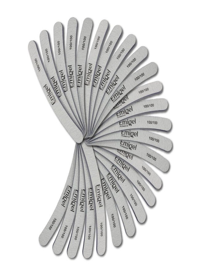 Emigel Nail Filer Banana Shape| Manicure Tool | Nail Professional Filer for Salons | (Pack of 5) - Image 2