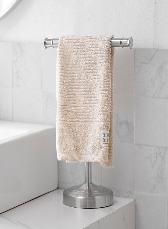 RUMOSE 13 Inch Brushed Nickel Towel Stand Hand Towel Holder Bathroom Kitchen Vanity Countertop T-Shape Towel Rack Free Standing Stainless Steel Towel Bar Towel Ring - Image 2