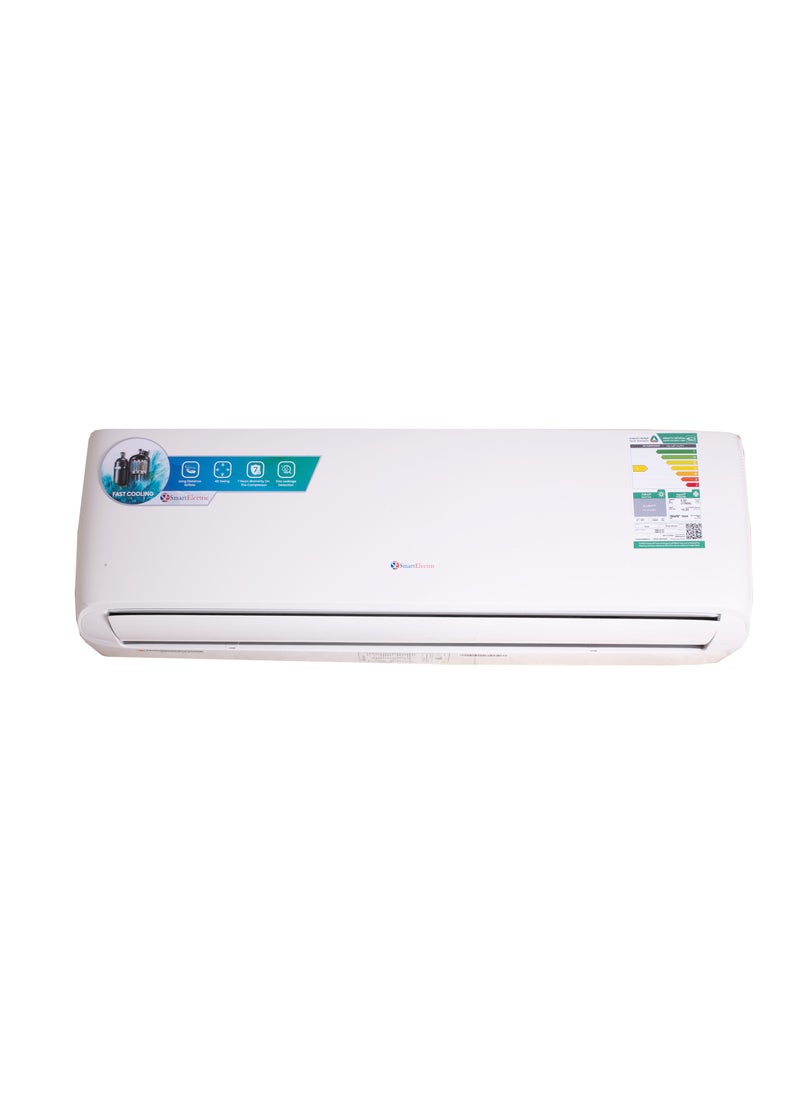 سمارت اليكتريك سمارت الكتريك مكيف هواء سبليت حار بارد 27000 وحدة حرارية 2.25 طن، موفر للطاقة، بدون ضوضاء، تنظيف تلقائي، مؤقت  - Image 1