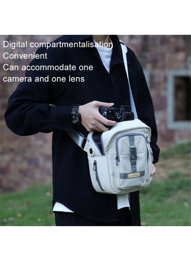 كواتكون حقيبة كاميرا Cwatcun Caden D155 كروس بودي بكتف واحد، حقيبة تخزين كاميرا MicroSLR خفيفة الوزن، حقيبة تصوير رقمي - Image 5