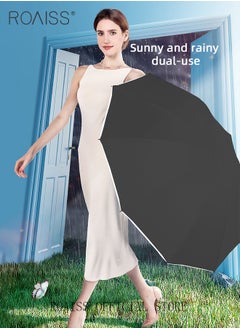 roaiss 20-Rib Fully Automatic Reverse Umbrella Rain or Shine Multifunctional Umbrella Sun Protection Uv Protection Upf40 Thickened Folding Umbrella Compact Travel Umbrella  - Image 2