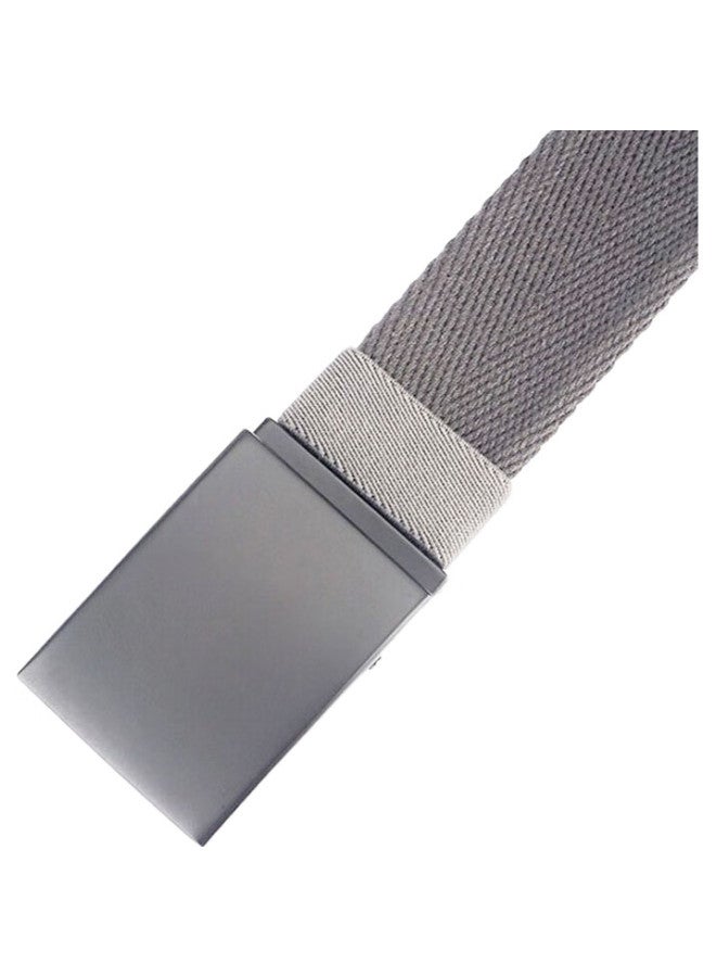 Jevi Men'S Reversible Simple Canvas Belt, Casual Automatic Buckle Trouser Belt For Young People, Trendy Versatile Belt Without Holes - Image 3