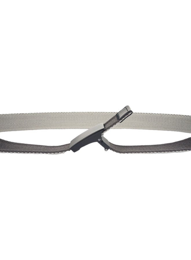 Jevi Men'S Reversible Simple Canvas Belt, Casual Automatic Buckle Trouser Belt For Young People, Trendy Versatile Belt Without Holes - Image 1