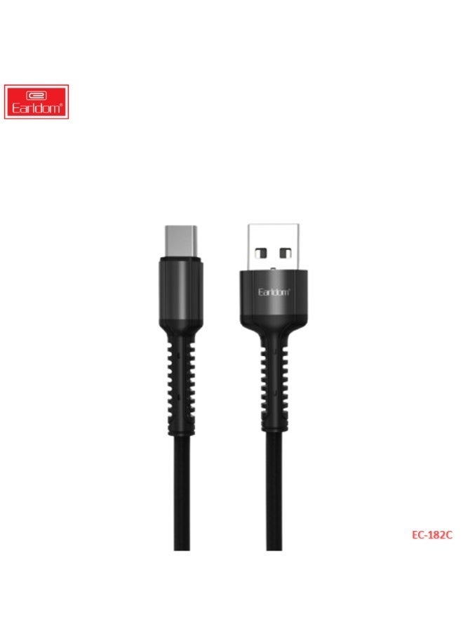 Earldom Type-C Cable USB EC-182C - 2.4A Fast Charging Data Transmission Mobile Phone Charging Cable - Image 1