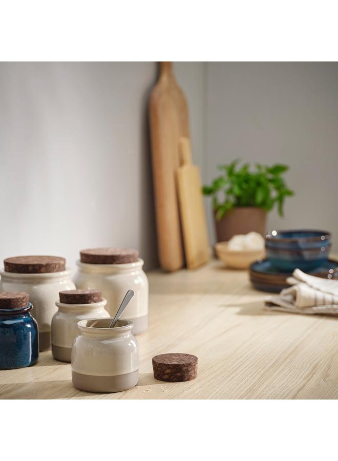 زبون جرة مع غطاء، بيج، 0.3 لتر - Image 3