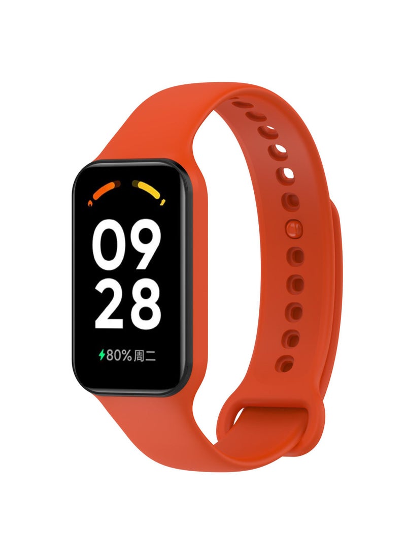 1Pcs Watch band for Redmi smart band 2/xiaomi band 8 active watch strap Orange - Image 2