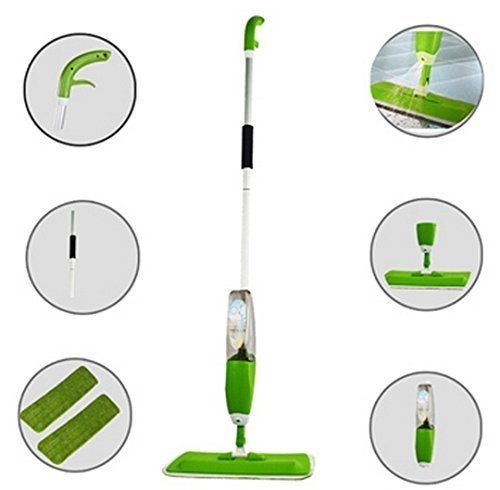 Brajin Multifunctional Quick and Easy Stainless Steel Microfiber Floor Cleaning 360 Degree Spray Mop with Removable Washable Pad Multicolour - Image 5