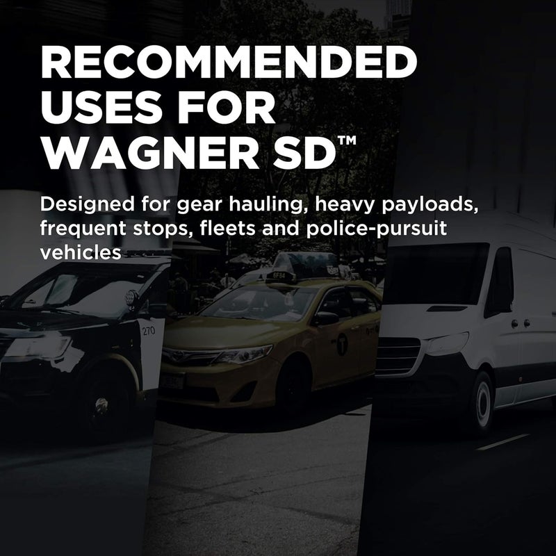 Wagner Severe Duty SX792A Semi-Metallic Disc Pad Set with Installation Hardware, Rear - Image 2