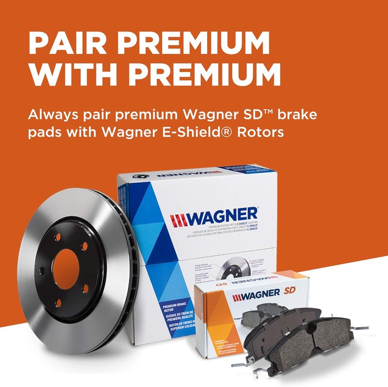 Wagner Severe Duty SX792A Semi-Metallic Disc Pad Set with Installation Hardware, Rear - Image 4