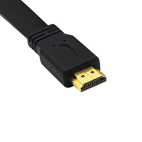 CERRXIAN HDMI Extension Cable 1FT Flat Slim High Speed HDMI Extender Cable A Male to A Female Cord(Black) - Image 4