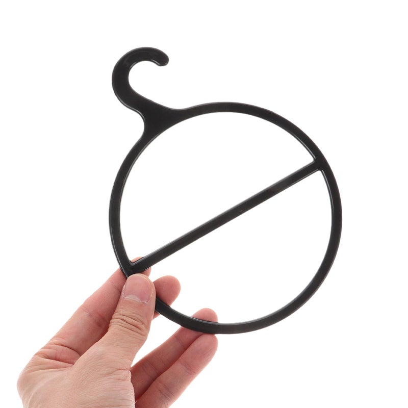 Rotating Scarf Tie Organizer 13cm Plastic Circular Holder Closet Storage Hanger - Image 4