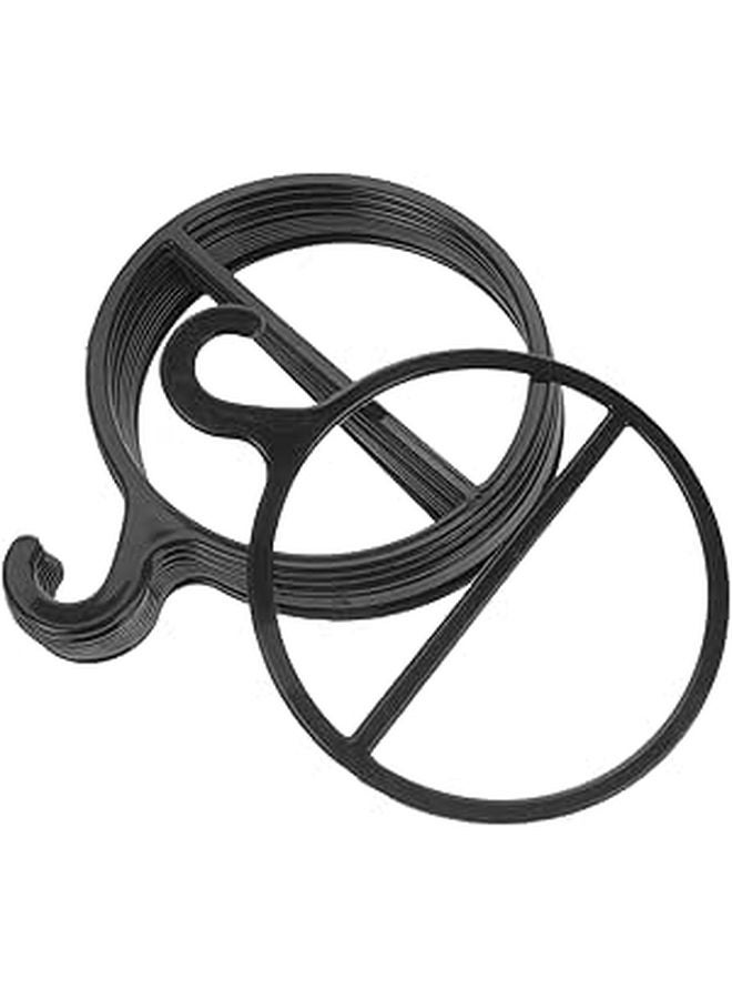 Rotating Scarf Tie Organizer 13cm Plastic Circular Holder Closet Storage Hanger - Image 1