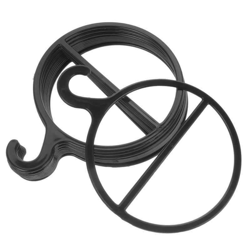 Rotating Scarf Tie Organizer 13cm Plastic Circular Holder Closet Storage Hanger - Image 2