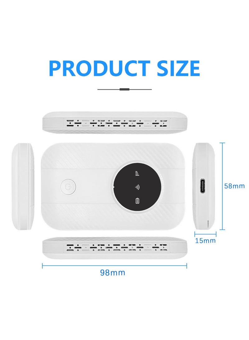 4G mobile WiFi router 150Mbps high-speed portable Asian travel USB-powered WiFi modem with SIM card slot, up to 10 devices can be shared