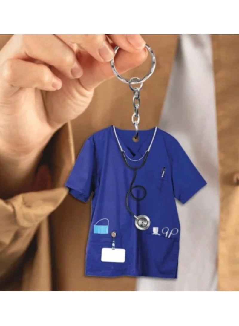 سلسلة مفاتيح أكريليك لزي التمريض - Image 1