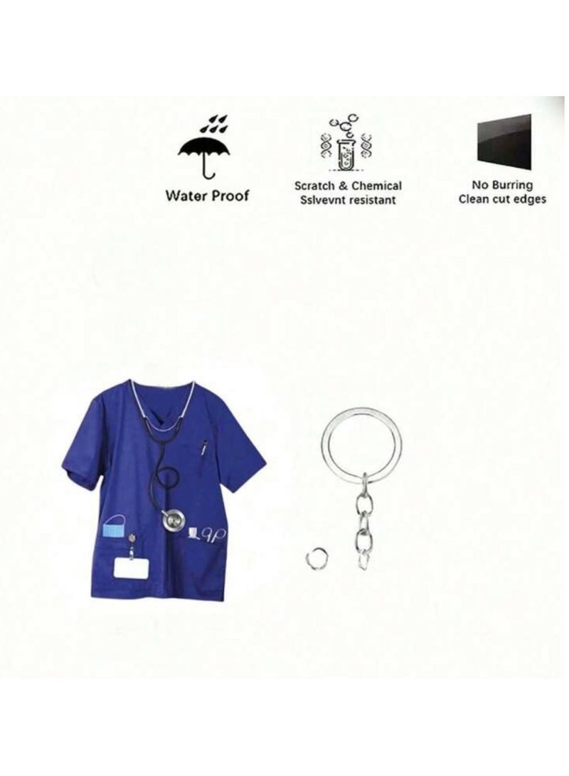 سلسلة مفاتيح أكريليك لزي التمريض - Image 2