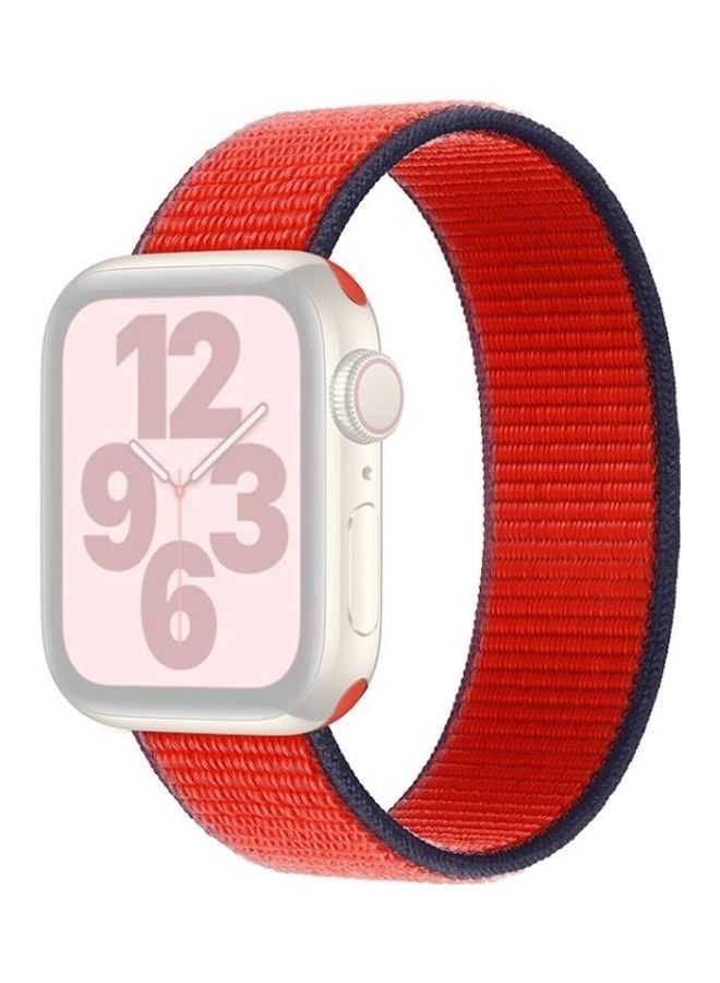 Single Lap Replacement Watchband Dark Red