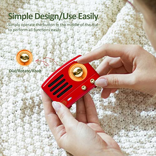 Muzen OTR Magnetic Sticker Speaker Portable Bluetooth Speaker,Apply for Metal Surface, Wireless Bluetooth 5.3 and Type-C Charge, Mini Size with Big Loud, Retro Style Home Accessory - Image 5