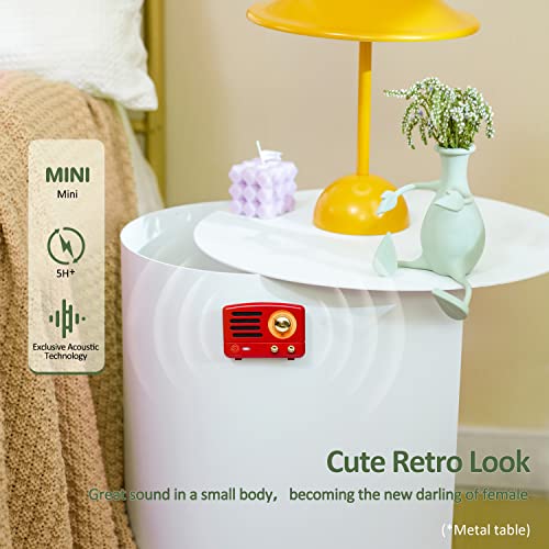 Muzen OTR Magnetic Sticker Speaker Portable Bluetooth Speaker,Apply for Metal Surface, Wireless Bluetooth 5.3 and Type-C Charge, Mini Size with Big Loud, Retro Style Home Accessory - Image 4