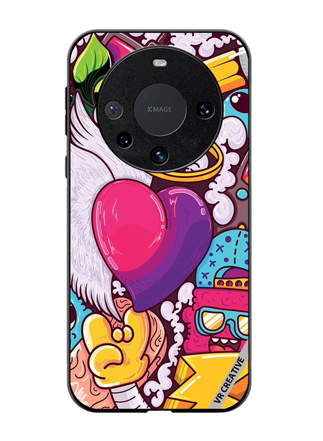 VR CREATIVE Protective Case Cover For Huawei Mate 60 Pro Plus Graphitti Design Multicolour - Image 1