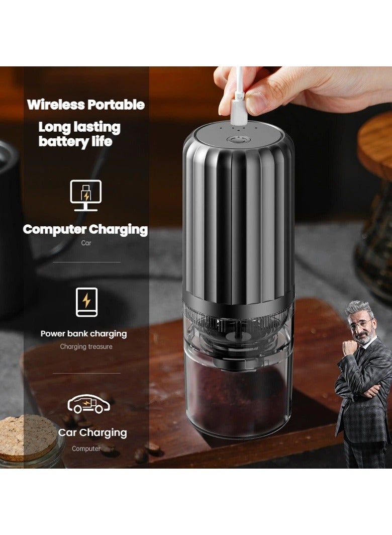 general Electric portable coffee grinder wireless grinder USB fully automatic charging adjustable thickness - Image 2