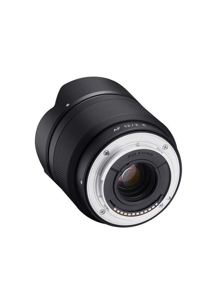 ساميانغ عدسة Samyang 12mm f/2.0 AF صغيرة الحجم ذات زاوية عريضة للغاية لكاميرا Sony E-Mount  - Image 4