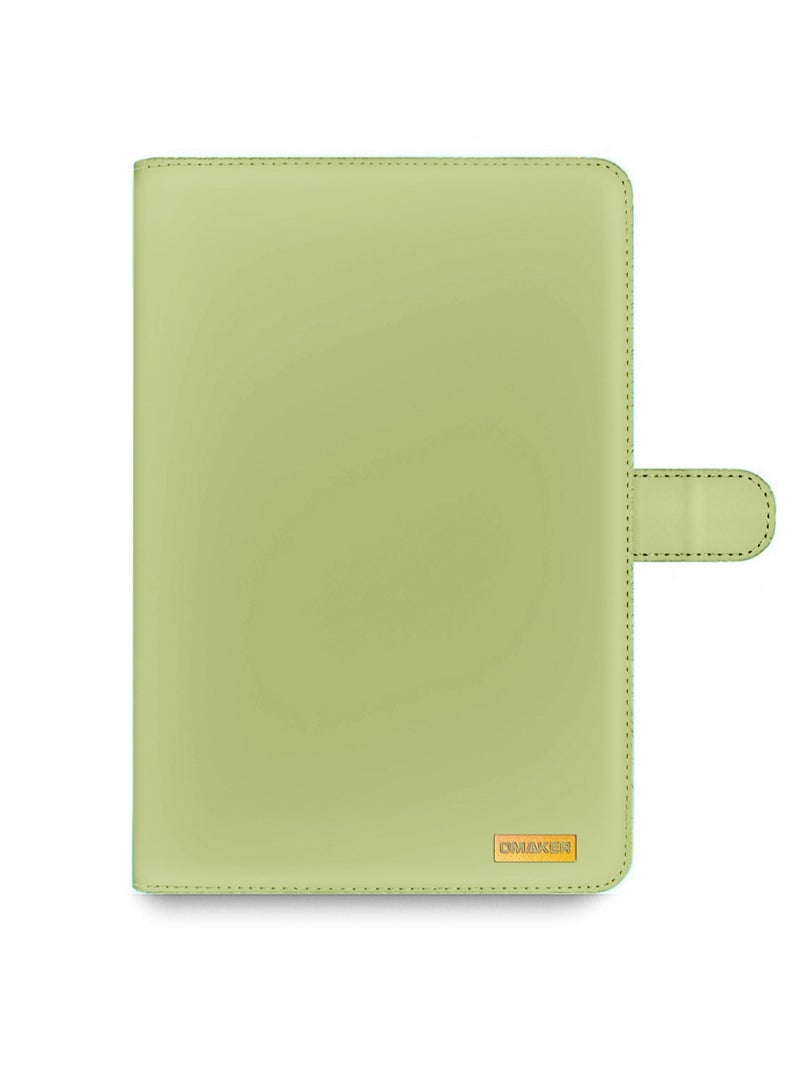 OMAKER Honor Pad 9 12.1 inch 2023 PU Leather Magnetic Closure Flip Case Cover - Mint Green - Image 5