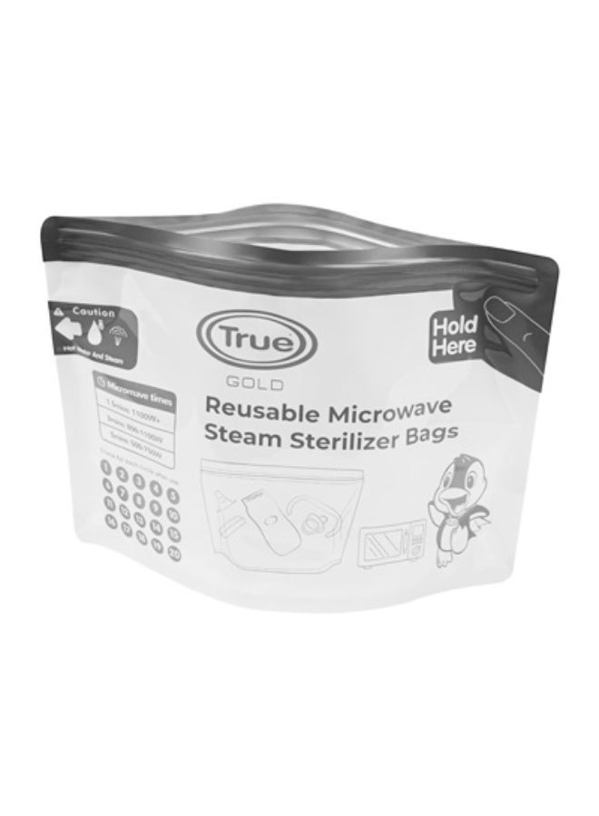 True Gold Reusable Microwave Steam Sterilizer Bags 10 Pieces - Image 3