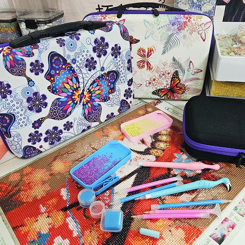 New Diy Diamond Painting Tool Funnel Point Drill Counting Drill Pen 60 Grid Bottle 30 Storage Butterfly Handbag - Image 4
