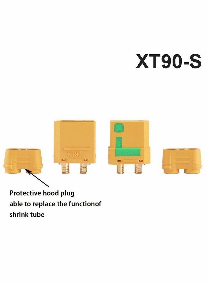 High Performance Anti-Spark XT90 Male Female Connectors for RC Quads FPV Drones Lipo Batteries and ESCs 5 Pairs - Image 4