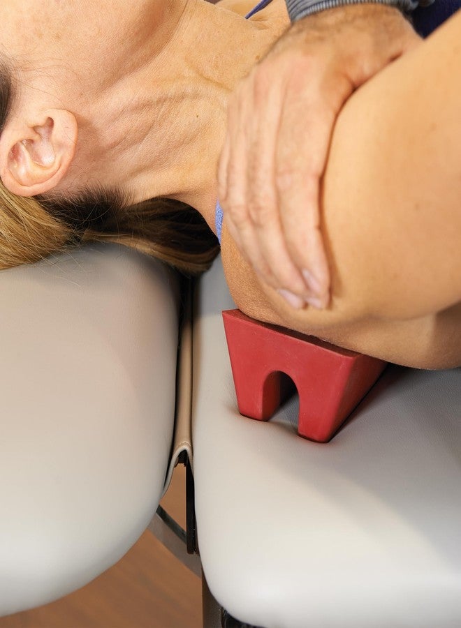 OPTP Mobilization Wedge - Compact and Comfortable Wedge for Spine and Extremity Mobilizations - 1” Molded Groove and Non-Slip Rubber Design - Image 4