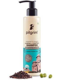 PILGRIM Pilgrim Redensyl & Anagain Hairfall Control Shampoo with Korean Black Rice 200ml | Anti Hairfall shampoo for Men & Women | Reduces Hairfall | Promotes Hair Thickness | For All Hair Types  - Image 1