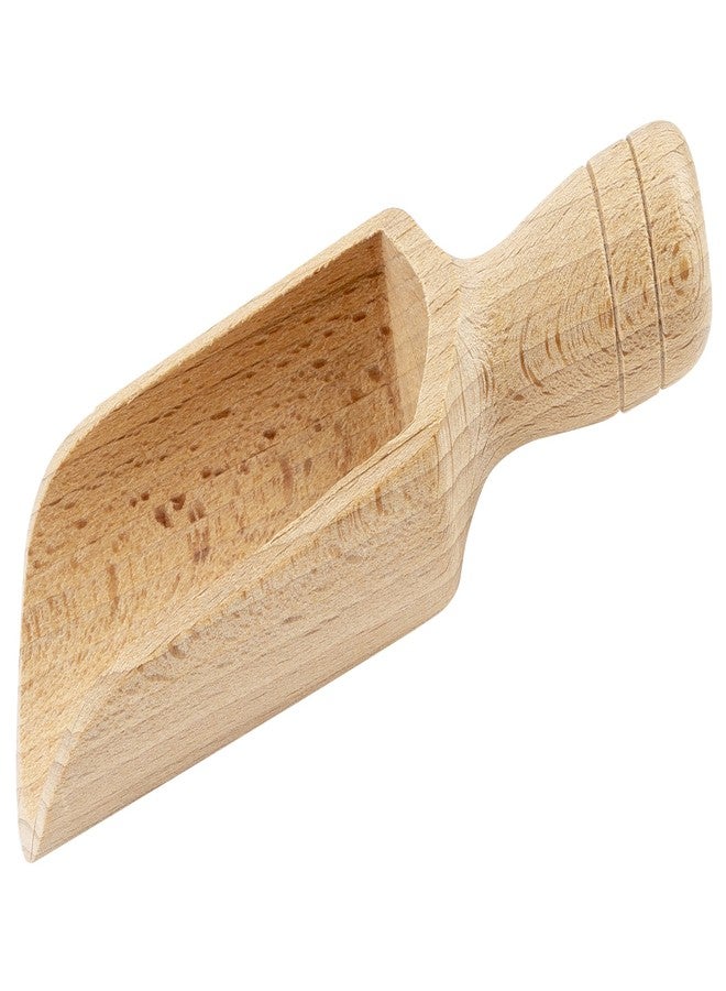 BICB 100% Beechwood Scoop, 5.5″ - Durable Natural Wooden Spoon for Coffee, Sugar, Flour & Bath Salts - Image 1