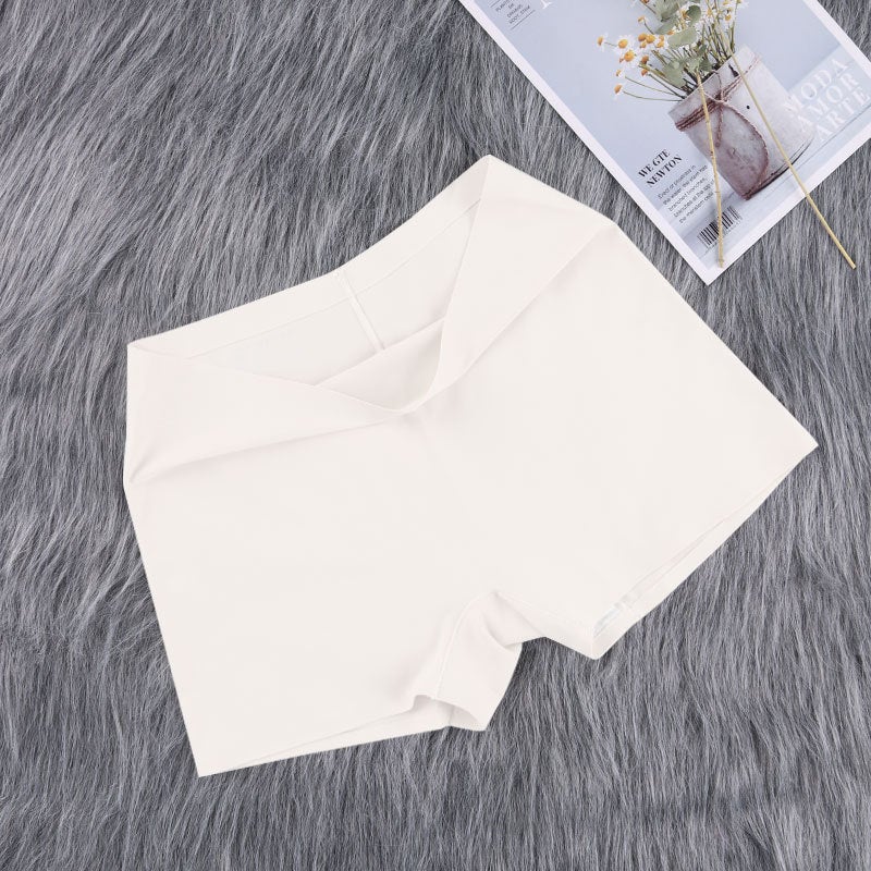 Seamless Ice Silk Safety Shorts Womens Anti-Exposure Boyshorts Pink