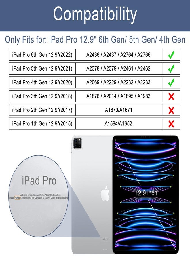 Soke Case for iPad Pro 12.9 Inch 6th/5th/4th Generation(2022/2021/2020 Release), Rugged Shockproof Protective Cover with Built-in Kickstand for Apple iPad Pro 12.9 - Lemon Yellow - Image 2