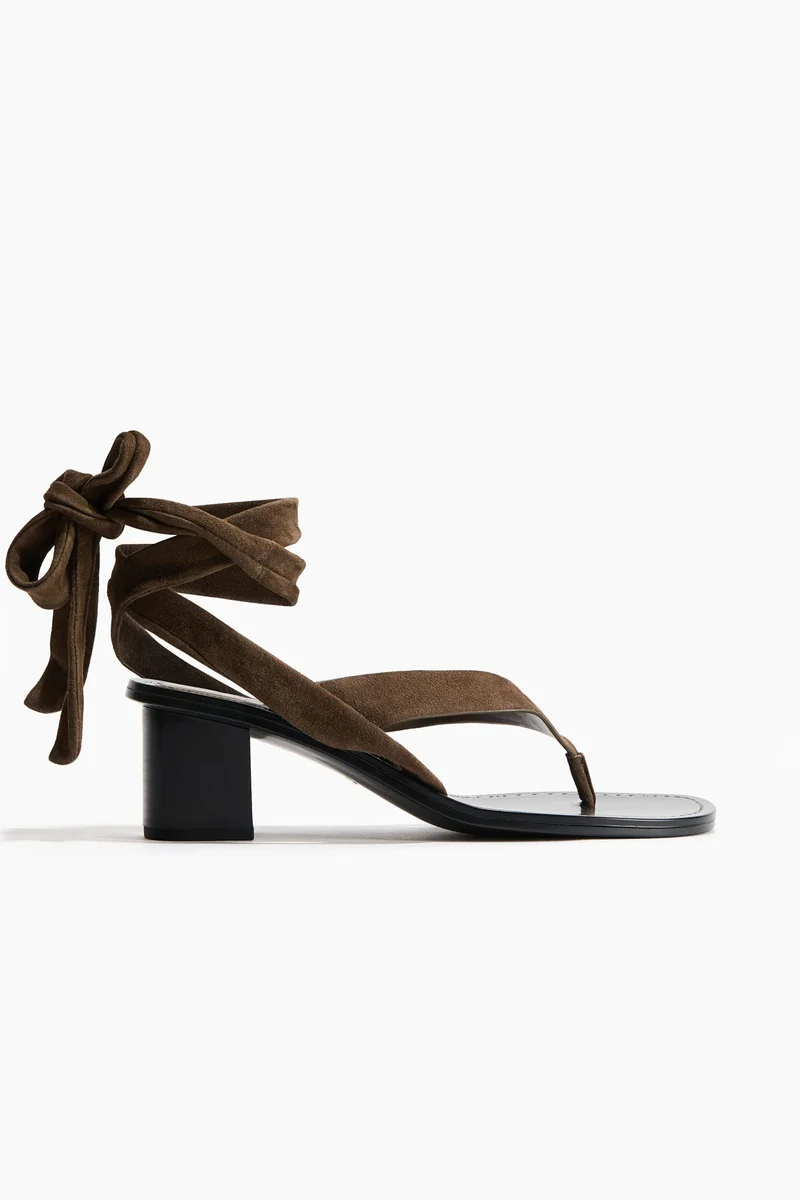 H&M Heeled suede sandals