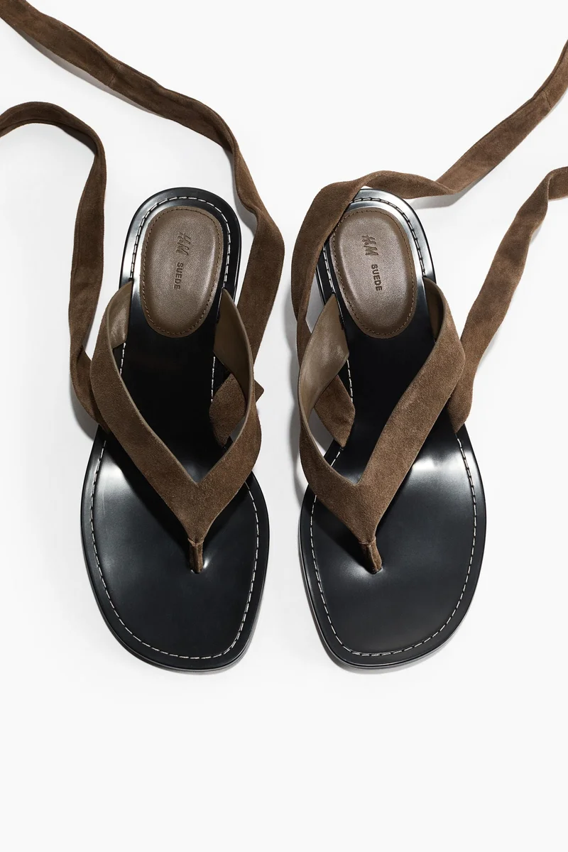 H&M Heeled suede sandals