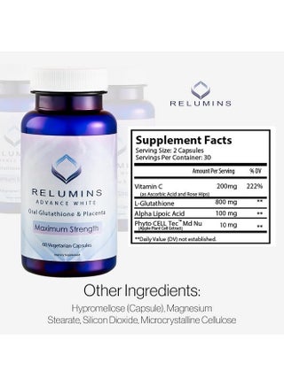 relumins 1650mg glutathione review Relumins Advance White 1650mg Glutathione - 90 Jamaica main image 0